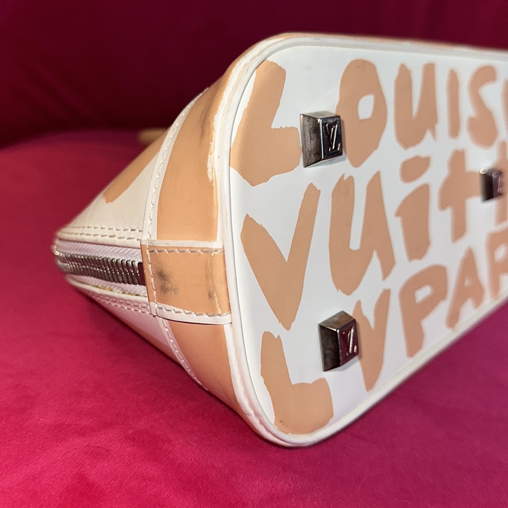 Louis Vuitton peach graffiti Alma satchel by Stephen sprouse east west dome bag - Picture 8 of 16